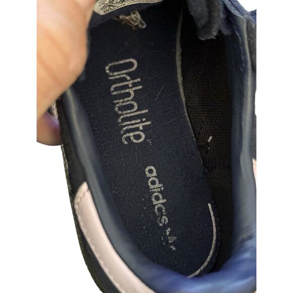 Adidas Unisex girls Kids' Navy Pink Campus 00S 3 Stripes Lace Up Sneakers Size 1 - Picture 11 of 12